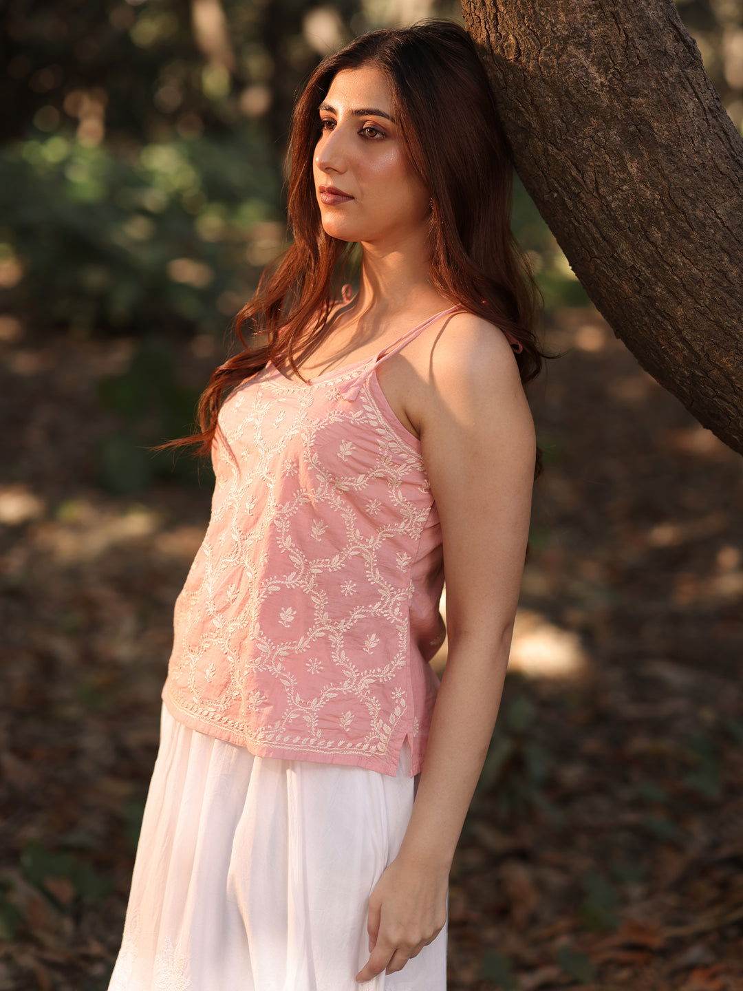 AYAT Chikankari Cotton top - KRI CHIKANKARI